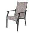 Nuu Garden 7 -Piece Black Patio Dining Set Aluminum Rectangle Table with 6 Stationary Chairs