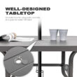 Nuu Garden 5 -Piece Grey Patio Dining Set Iron Square Table with 4 Beige Stationary Chairs