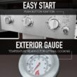 Permasteel Black 3 -Burner Liquid Propane Gas Grill