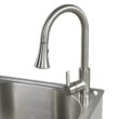 Style Selections 21.4-in x 24.1-in 1 -Basin Light Gray Freestanding Utility tub with Cabinet with Drain with Faucet