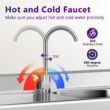 Garvee 47X20X36inch Free Standing Single Bowl Kitchen Sink with Cold and Hot Water Pipe Garvee 47X20X36inch Free Standing Single Bowl Kitchen Sink with Cold and Hot Water Pipe
