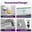Garvee 47X20X36inch Free Standing Single Bowl Kitchen Sink with Cold and Hot Water Pipe Garvee 47X20X36inch Free Standing Single Bowl Kitchen Sink with Cold and Hot Water Pipe
