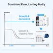 Mizudo Megaflo Mini 1000GPD Activated carbon Reverse Osmosis Filtration Under Sink Water Filtration System with stainless steel Faucet