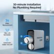 Mizudo Megaflo Mini 1000GPD Activated carbon Reverse Osmosis Filtration Under Sink Water Filtration System with stainless steel Faucet