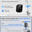 Waterdrop 8-stage G5P700A with Composite/Activated carbon Reverse Osmosis Filtration Under Sink Water Filtration System with Alkaline Mineral Stainless Steel faucet Faucet