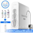 Waterdrop 8-stage G3P600 with ALK35 Composite/Activated carbon Reverse Osmosis Filtration Under Sink Water Filtration System with LED Purifier Stainless Steel Smart faucet Faucet