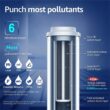 Waterdrop Tankless D6 with D6RF Filter Composite/Activated carbon Reverse Osmosis Filtration Under Sink Water Filtration System with LED Purifier Stainless Steel faucet Faucet