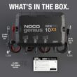 NOCO Genius GENPRO10X3, 3-Bank, 30A (10A/Bank) Smart Marine Battery Charger, 12V Waterproof Onboard Boat Charger, Battery Maintainer and Desulfator for AGM, Lithium (LiFePO4) and Deep-Cycle Batteries