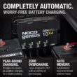 NOCO Genius GENPRO10X4: 4-Bank, 40A Onboard Battery Charger - 10A Per Bank, 12V Waterproof Marine Charger with Overcharge Protection & Temperature Compensation – for Lead-Acid & Lithium Batteries