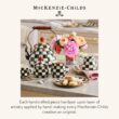 MACKENZIE-CHILDS Enamel Tea Kettle, Stylish Tea Kettle for Stovetop, Black-and-White Courtly Check, 2 Quarts