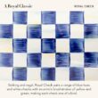 MACKENZIE-CHILDS Enamel Tea Kettle, Stylish Tea Kettle for Stovetop, Blue-and-White Royal Check, 2 Quarts