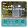 Keter 4-ft x 6-ft Manor Outdoor Gray Gable Roof Plastic Resin Storage Shed