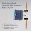 Moen Flo Smart Water Monitor 3/4-in to 1-1/4-in Indoor/Outdoor Smart Compatible Water leak detector with Automatic Shut-off Valve ( 1 -Pack)