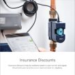 Moen Flo Smart Water Monitor 3/4-in to 1-1/4-in Indoor/Outdoor Smart Compatible Water leak detector with Automatic Shut-off Valve ( 1 -Pack)