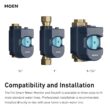 Moen Flo Smart Water Monitor 1-in to 1-1/4-in Indoor/Outdoor Smart Compatible Water leak detector with Automatic Shut-off Valve ( 1 -Pack)