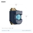 Moen Flo Smart Water Monitor 1-in to 1-1/4-in Indoor/Outdoor Smart Compatible Water leak detector with Automatic Shut-off Valve ( 1 -Pack)