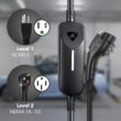 Lectron Compatible with All J1772 EVs Level 1 and Level 2 NEMA 5-15p/14-50p Plug In EV Electric Vehicle Charging Station-up to 40 Amps/ 120/240-Volts with 16-ft Cable