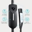 Lectron Tesla NACS Portable Charger Level 1 and Level 2 NEMA 5-15p/14-50p Plug In EV Electric Vehicle Charging Station-up to 40 Amps/ 240-Volts with 16-ft Cable