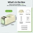 Elexnux 4500 BTU (DOE) 110-Volt Vented Small Room Portable Air Conditioner Remote Included