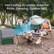 Elexnux 5500 BTU (DOE) 110-Volt Vented Small Room Portable Air Conditioner with Heater, Remote Included