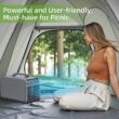 Elexnux 5500 BTU (DOE) 110-Volt Vented Small Room Portable Air Conditioner with Heater, Remote Included