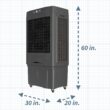 SLIMKOOL Slimkool Elite 8500-CFM 3 -Speed Portable Evaporative Cooler for 2000-sq ft