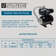 Utilitech 1/2-HP 115 and 230 -Volt 11-Gallon Cast iron Shallow well jet pump