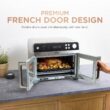 Ninja | French Door Premier Air fry Oven | 10-in-1 functions | 20.3-qt capacity | 5-qt Air Fry Basket, Sheet Pan, Wire Rack, Broil Rack | PFAS-free Cooking Surface, Dishwasher-Safe Accessories | FO101