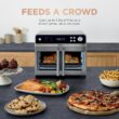 Ninja | French Door Premier Air fry Oven | 10-in-1 functions | 20.3-qt capacity | 5-qt Air Fry Basket, Sheet Pan, Wire Rack, Broil Rack | PFAS-free Cooking Surface, Dishwasher-Safe Accessories | FO101