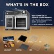 Ninja | French Door Premier Air fry Oven | 10-in-1 functions | 20.3-qt capacity | 5-qt Air Fry Basket, Sheet Pan, Wire Rack, Broil Rack | PFAS-free Cooking Surface, Dishwasher-Safe Accessories | FO101