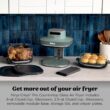 Ninja Crispi Pro 6-in-1 Glass Air Fryer | 450°F, Nontoxic, 6qt & 2.5qt Containers & Lids | Microwave, Freezer, Dishwasher Safe | Max Crisp, Air Fry, Bake, Roast, Recrisp, Dehydrate | Ash Grey, AS101DG
