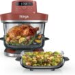 Ninja Crispi Pro 6-in-1 Glass Air Fryer | 450°F, Nontoxic, 6qt & 2.5qt Containers & Lids | Microwave, Freezer, Dishwasher Safe | Max Crisp, Air Fry, Bake, Roast, Recrisp, Dehydrate | Amber, AS101OR