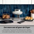 Ninja Crispi Pro 6-in-1 Glass Air Fryer | 450°F, Nontoxic, 6qt & 2.5qt Containers & Lids | Microwave, Freezer, Dishwasher Safe | Max Crisp, Air Fry, Bake, Roast, Recrisp, Dehydrate | Bone | AS101LG