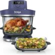 Ninja Crispi Pro 6-in-1 Glass Air Fryer | 450°F, Nontoxic, 6qt & 2.5qt Containers & Lids | Microwave, Freezer, Dishwasher Safe | Max Crisp, Air Fry, Bake, Roast, Recrisp, Dehydrate |Amethyst, AS101PU1