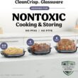 Ninja Crispi Pro 6-in-1 Glass Air Fryer | 450°F, Nontoxic, 6qt & 2.5qt Containers & Lids | Microwave, Freezer, Dishwasher Safe | Max Crisp, Air Fry, Bake, Roast, Recrisp, Dehydrate |Amethyst, AS101PU1