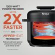 Ninja HyperHeat 9-in-1 6.5-qt Pressure Cooker | Steams, Slow Cooks, Sears, Sautés, Sous Vide, Yogurt & More | With SimpliServe Pot | Powerful 1200-Watt | Grey | PC201GY