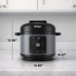 Ninja HyperHeat 9-in-1 6.5-qt Pressure Cooker | Steams, Slow Cooks, Sears, Sautés, Sous Vide, Yogurt & More | With SimpliServe Pot | Powerful 1200-Watt | Stone Purple | PC201SP