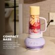 Ninja Blendboss | Personal Blender for Smoothies & Frozen Drinks | 26oz Travel Tumbler with LeakProof Lid, Chug Spout & Detachable Straw | Auto-iQ Technology | Lavender Lemonade | DB351PR