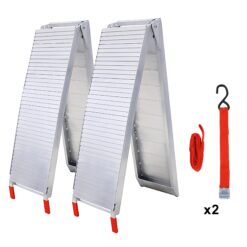 Kahomvis 1-ft x 6.7-ft 1500-lb Capacity Arched Folding Loading Ramp