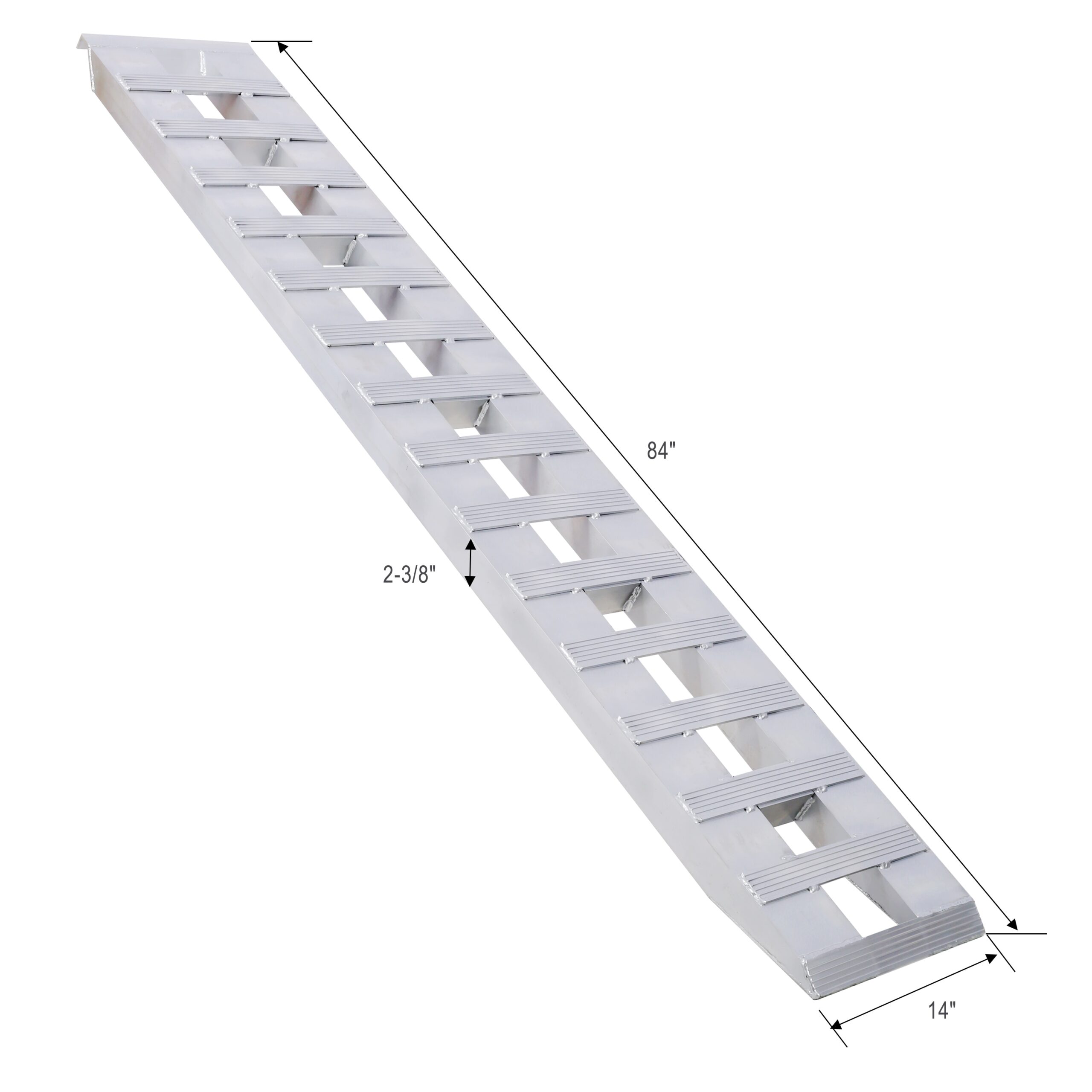 Tatayosi Heavy-Duty Ramps with Top Hook Attaching End Universal Loading Ramp for Motorcycle Tractor ATV/UT 84 X 14 Incheses 6600 LBS 1 Pair 2 Ramps Silver Aluminum Tatayosi Heavy-Duty Ramps with Top Hook Attaching End Universal Loading Ramp for Motorcycle Tractor ATV/UT 84 X 14 Incheses 6600 LBS 1 Pair 2 Ramps Silver Aluminum