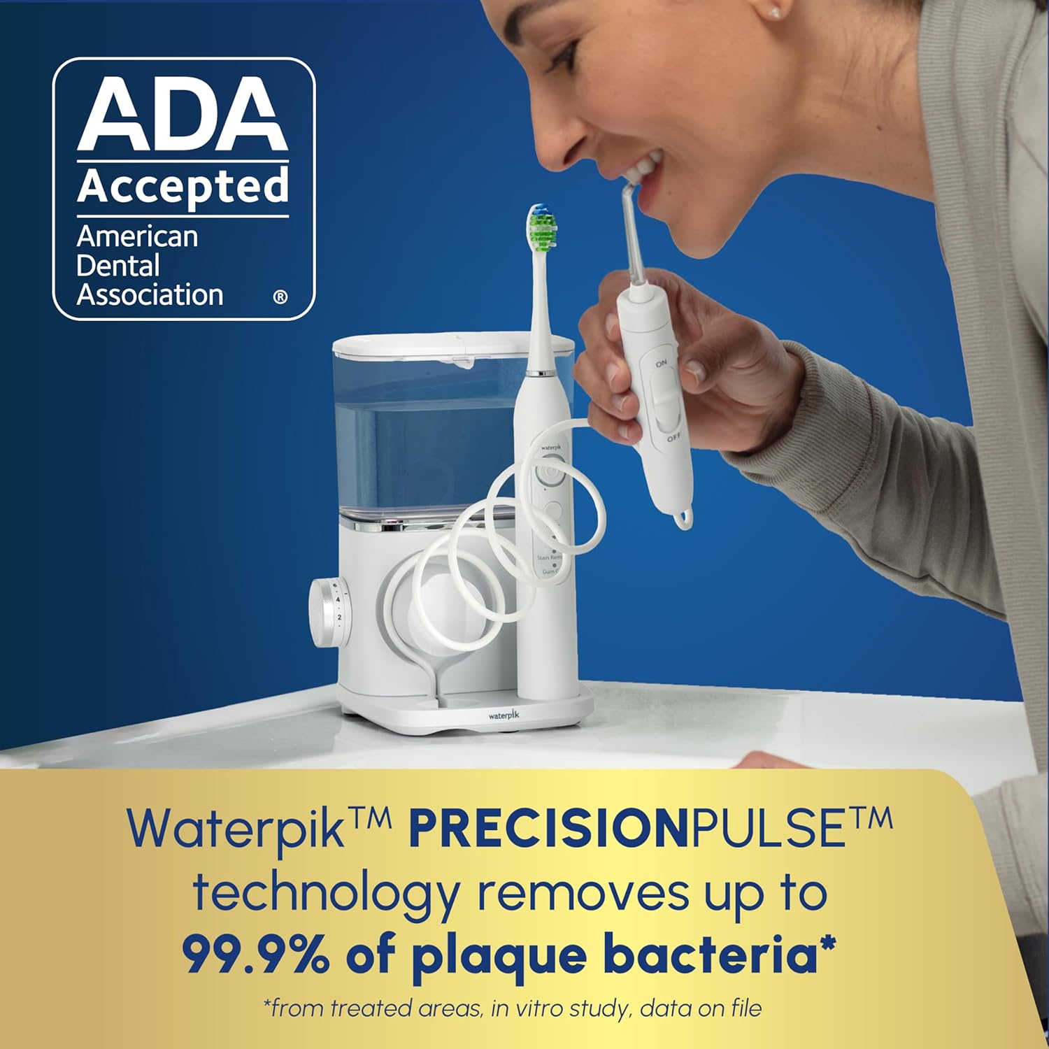 Waterpik Sensonic Complete Care Water Flosser and Rechargeable Electric Toothbrush Combo Set for Teeth Cleaning and Flossing, CC-04, White, Packaging May Vary Waterpik Sensonic Complete Care Water Flosser and Rechargeable Electric Toothbrush Combo Set for Teeth Cleaning and Flossing, CC-04, White, Packaging May Vary