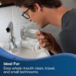 Waterpik Sidekick Portable Water Flosser, Perfect for Travel & Home, ADA Accepted, White/Chrome WF-04