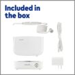 Waterpik Sidekick Portable Water Flosser, Perfect for Travel & Home, ADA Accepted, White/Chrome WF-04