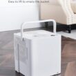 Midea Cube 50 Pint Dehumidifier for Basement and Rooms at Home for up to 4,500 Sq. Ft., Smart Control, Compatible with Alexa (White), Drain Hose Included