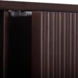 Teamson Home Tremolo 22″ Wide Bathroom Wall Mounted Medicine Cabinet with Open Compartments & 1 Door with Fixed Interior Shelf, Wooden Bracket for Mounting, Natural Fluted Finish in Espresso