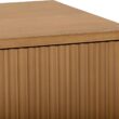 Teamson Home Tremolo 20″ Wide Bedside Nightstand with 1 Drawer & Open Shelf, Fluted Front & Contemporary Style with Solid Rubber Wood Feet, Dual Storage & Push-Open Design for Bedrooms, Natural