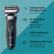 Braun Electric Shaver for Men, Series 7 7127cs, Wet & Dry Shave, Turbo & Gentle Shaving Modes, Waterproof Foil Shaver, Engineered in Germany, with Beard Trimmer, Charging Stand, Space Grey