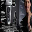 Braun Series 8 8567cc Electric Razor for Men, 4+1 Shaving Elements & Precision Long Hair Trimmer, 5in1 SmartCare Center, Close & Gentle Even on Dense Beards, Wet & Dry Electric Razor, 60min Runtime