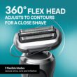 Braun Electric Shaver for Men, Series 7 7185cc, Waterproof, Wet & Dry Shave, Shaving Kit with SmartCare Center and Beard Trimmer, 3 Shave Modes, 60 Minute Battery Runtime, 10 Piece Set