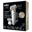 Braun Silk-épil 9 Flex Epilator, 360 Flex and Pivoting Head, Wet and Dry, Includes Shaver Head, Trimmer Comb, SES9-041 3D, Tinted Gold
